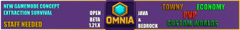 Omnia - Extraction Survival banner Omnia - Extraction Survival Minecraft server banner