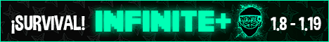 Infinite Plus banner Infinite Plus Minecraft server banner