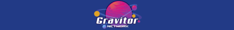 Gravitor Network banner Gravitor Network Minecraft server banner