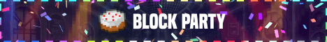 BlockParty banner BlockParty Minecraft server banner