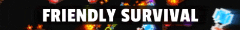 Friendly Survival banner Friendly Survival Minecraft server banner