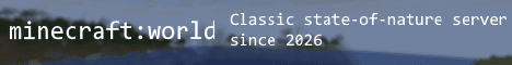 minecraft-world banner minecraft-world Minecraft server banner
