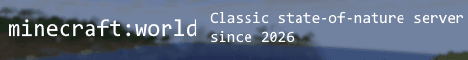 minecraft-world banner minecraft-world Minecraft server banner