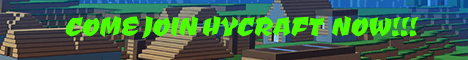 Hycraft banner Hycraft Minecraft server banner