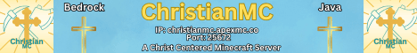 ChristianMC banner ChristianMC Minecraft server banner