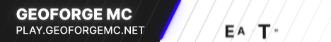 GeoForge banner GeoForge Minecraft server banner