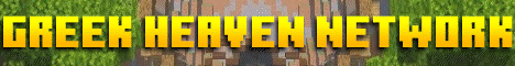 Greek Heaven Network banner Greek Heaven Network Minecraft server banner