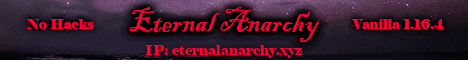 Eternal Anarchy banner Eternal Anarchy Minecraft server banner