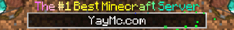 Yay Mc banner Yay Mc Minecraft server banner