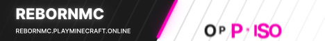 RebornMC banner RebornMC Minecraft server banner