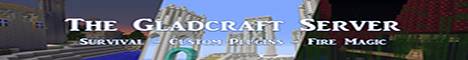 Gladcraft banner Gladcraft Minecraft server banner