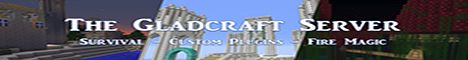 Gladcraft banner Gladcraft Minecraft server banner