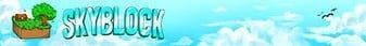 Skyblock banner Skyblock Minecraft server banner