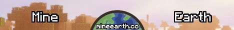 MineEarth banner MineEarth Minecraft server banner