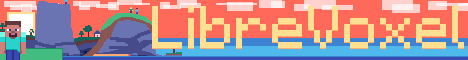 LibreVoxel banner LibreVoxel Minecraft server banner
