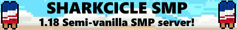 Sharkcicle SMP banner Sharkcicle SMP Minecraft server banner