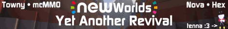 NewWorlds banner NewWorlds Minecraft server banner