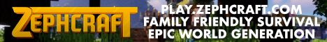 ZephCraft banner ZephCraft Minecraft server banner