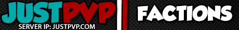 JustPVP banner JustPVP Minecraft server banner