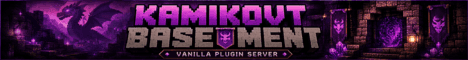 KamikoVT Basement banner KamikoVT Basement Minecraft server banner
