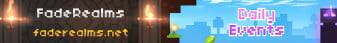 FadeRealms banner FadeRealms Minecraft server banner