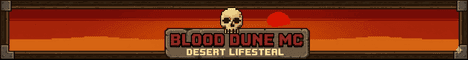 Blood Dune MC banner Blood Dune MC Minecraft server banner