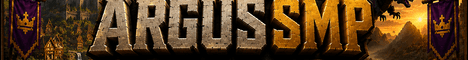 Argus SMP banner Argus SMP Minecraft server banner