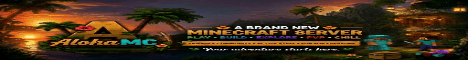 AlohaSMP banner AlohaSMP Minecraft server banner