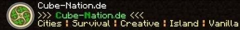 Cube-Nation.de banner Cube-Nation.de Minecraft server banner