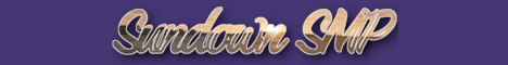 Sundown SMP banner Sundown SMP Minecraft server banner