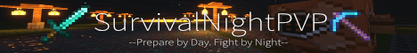 SurvivalNightPVP banner SurvivalNightPVP Minecraft server banner
