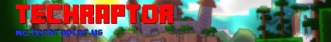 Techraptor banner Techraptor Minecraft server banner