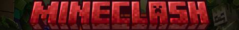 MineClash banner MineClash Minecraft server banner