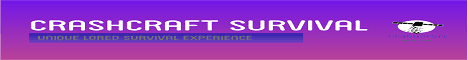 CrashCraft Survival banner CrashCraft Survival Minecraft server banner