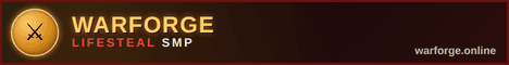 Warforge SMP banner Warforge SMP Minecraft server banner