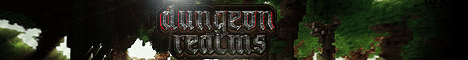 Dungeon Realms banner Dungeon Realms Minecraft server banner