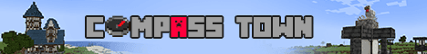 Compass Town banner Compass Town Minecraft server banner