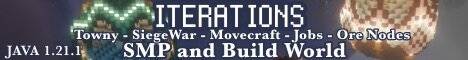 Iterations banner Iterations Minecraft server banner