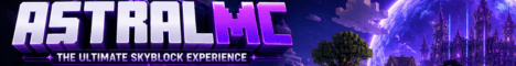 Astral MC banner Astral MC Minecraft server banner