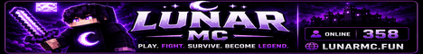 LunarMC banner LunarMC Minecraft server banner
