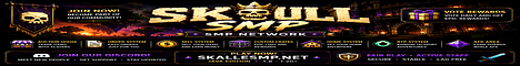 SkullSMP banner SkullSMP Minecraft server banner