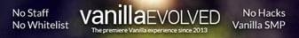 VanillaEvolved banner VanillaEvolved Minecraft server banner