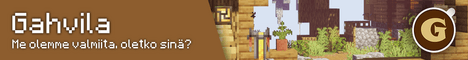Gahvila banner Gahvila Minecraft server banner