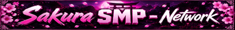 Sakura SMP banner Sakura SMP Minecraft server banner