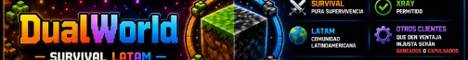DualWorld banner DualWorld Minecraft server banner