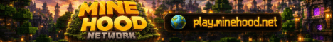 MineHood banner MineHood Minecraft server banner