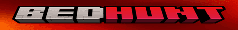Bedhunt banner Bedhunt Minecraft server banner