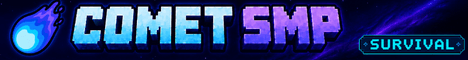 Comet SMP banner Comet SMP Minecraft server banner