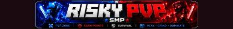 RiskyPvP SMP banner RiskyPvP SMP Minecraft server banner