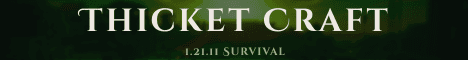 ThicketCraft banner ThicketCraft Minecraft server banner